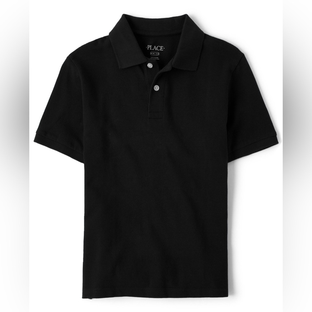 Children’s Place Boys Uniform Pique Polo - Black